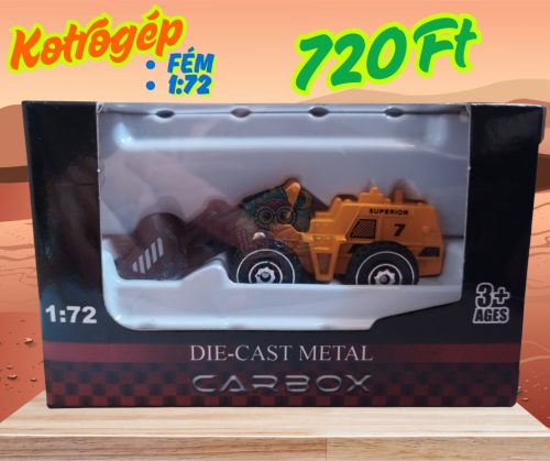 Játék munkagép kotrógép 1:72