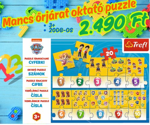 Mancs őrjárat 20 db-os oktató puzzle - Trefl